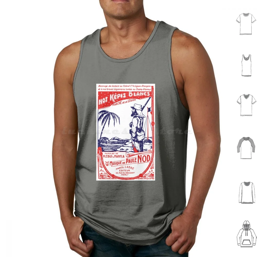 French Foreign Legion Poster Tank Tops Vest Sleeveless Foreign Legion French Foreign Legion Legionnaire France Kepi Blanc Bir