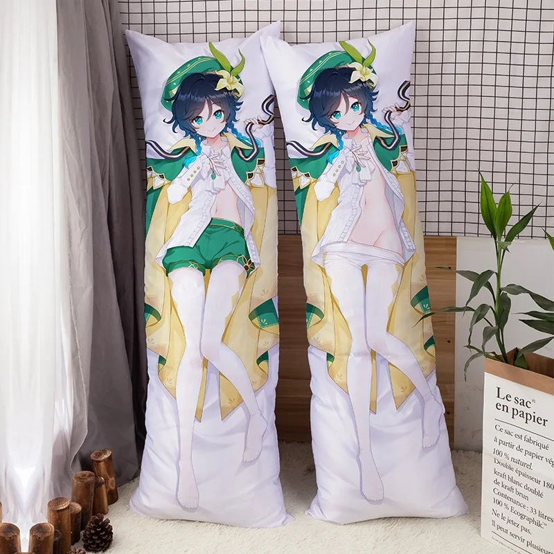 Japanese Body Girl Genshin Impact Figure Dakimakura Loli Otaku Pillow Cover Kawaii Anime Pillowcase Waifu