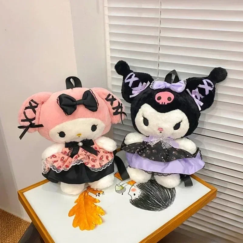 

Sanrio Kuromi плюшевый рюкзак милый мультфильм аниме My Melody модная кавайная сумка сумка детские игрушки праздничные подарки