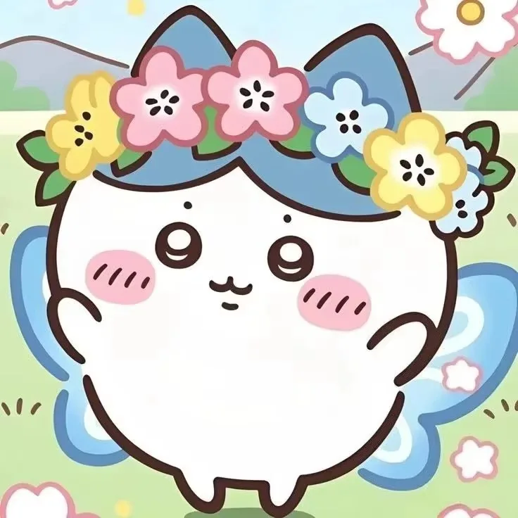 Jigsaw Puzzle 500PCS/1024 PCS Cute Kawaii White Cartoon Character Chiikawa Flower Butterfly Grassland DIY Home Wall Decor Gift