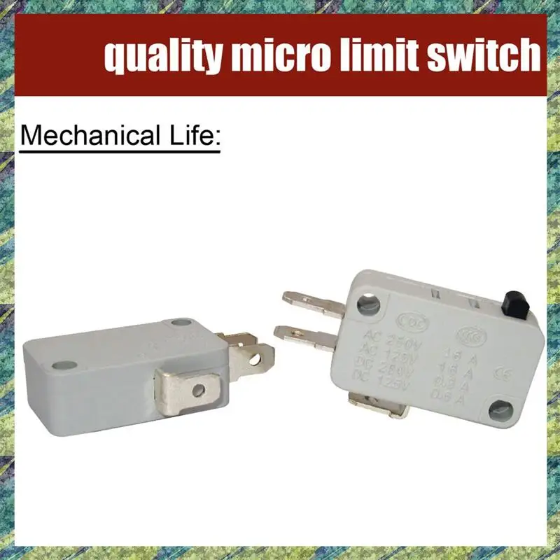 Nana 10Pcs Universal Microwave Door Oven Freezer Micro-Type Limit Switch Series AC/DC 125V 250V V-15-1C25 Snap Action