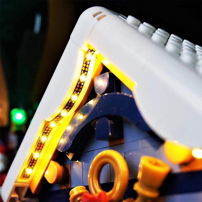 Kit luce LED RC fai-da-te per il Ministero postale di Babbo Natale LEGO 10339 (solo luce LED, senza modello di blocchi)