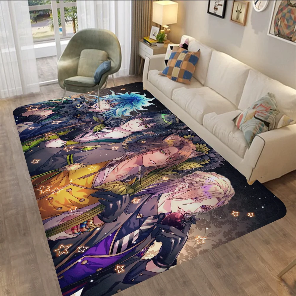 

Twisted Wonderland Door Mat Anti-slip Absorb Water Long Strip Cushion Bedroon Mat Bedside Mats