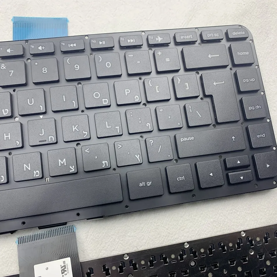 Hebrew Laptop Keyboard for HP Pavilion x360 13-A 13-A000 13-A100 13-A200 Series NoFrame HB Layout