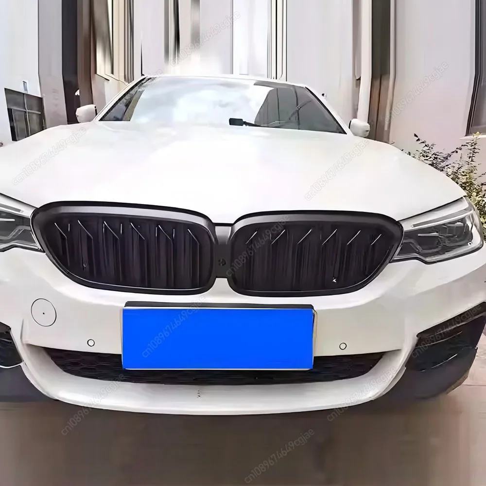 

For BMW 5 Series G30 G31 G38 520i 530i 540i 2017-2020 Car Front Bumper Kidney Grill Grilles ABS Gloss Black Bodykit Tuning