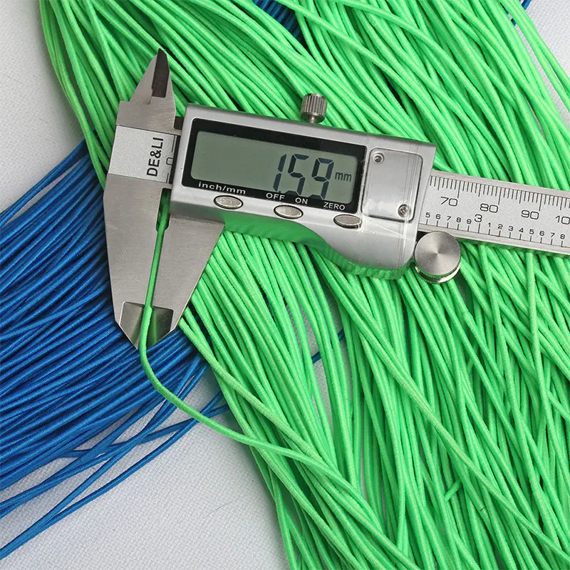 1.5mm 강력한 탄성 로프 다채로운 고품질 탄성 밴드 고무 코드 DIY 바느질 보석 공예품 만들기 액세서리