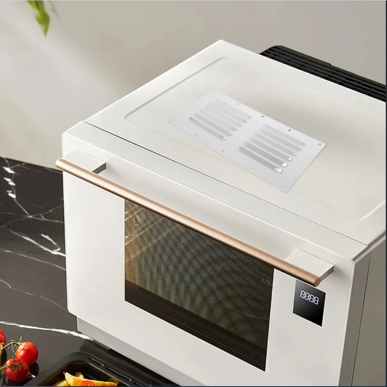 

Stainless Steel Ventilation Cover Ventilating Louver Ceiling Mount Air Conditioner Grille Durable Windproof Air Vent Louver