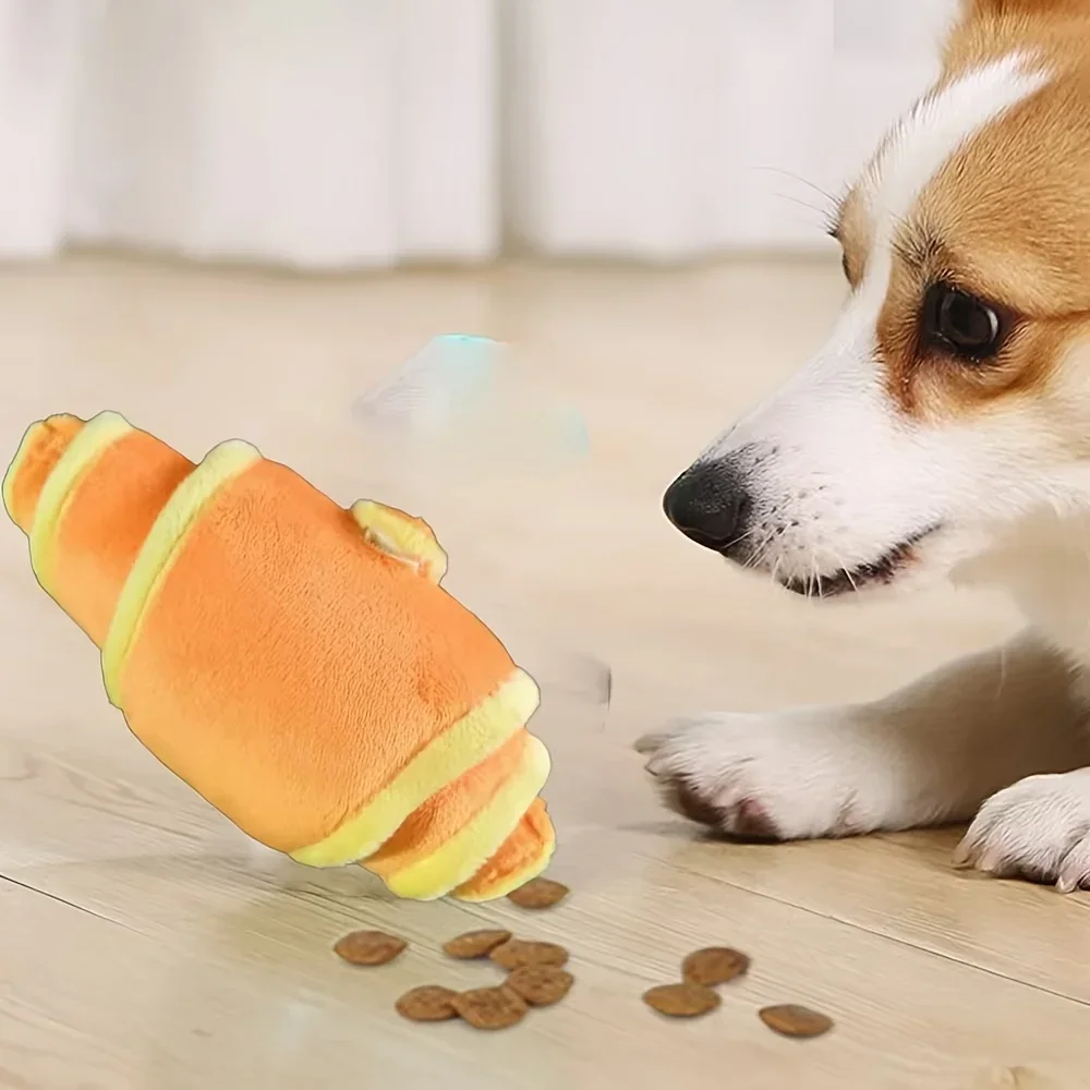 1 Stück Plüsch-Hundespielzeug: Mit Verstecktem Futter, zum Schnüffeln, mit Geräuschen und zum Kauen und Zähneknirschen