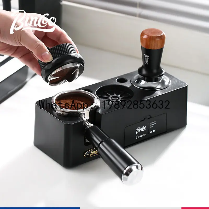 

XL Coffee Powder Press Three-piece Set Coffee Powder Press Base Storage Coffee Cloth Powder Press Slag Barrel Tools Full Set