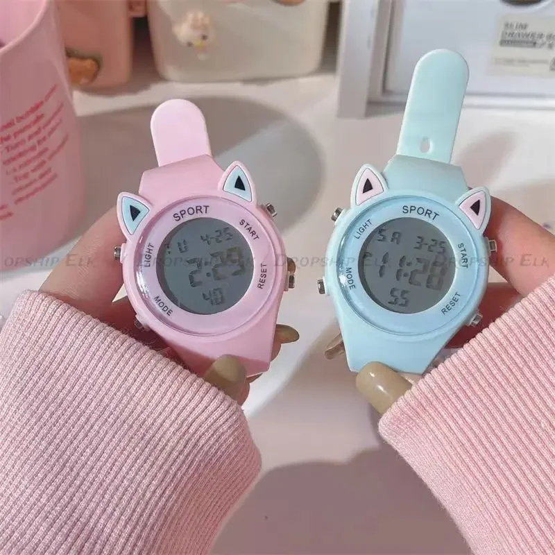 เด็กนาฬิกาอิเล็กทรอนิกส์สําหรับเด็กหญิงและเด็กชาย Analog Digital Sport LED อิเล็กทรอนิกส์กันน้ํานาฬิกาข้อมือเด็ก Relogio