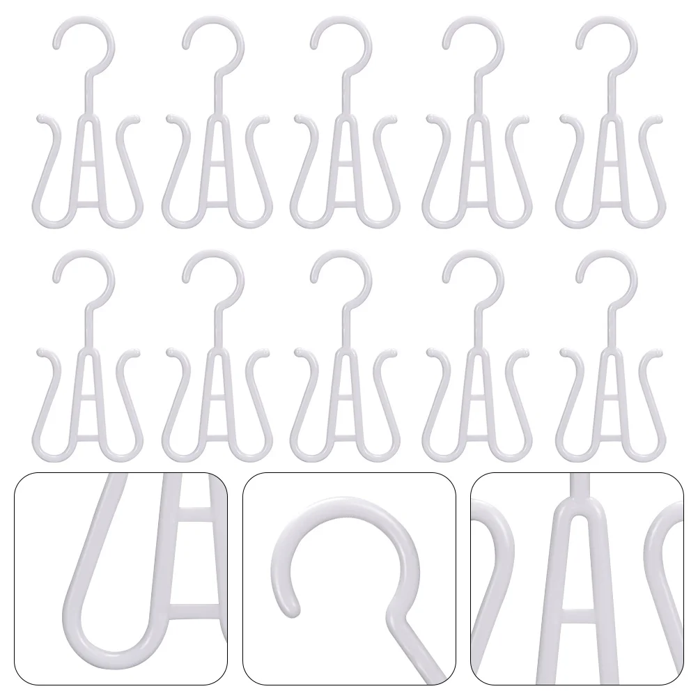 

10Pcs Shoe Drying Hooks Double Hook Plastic Shoes Hanger Organizer Rack Shoe Holder for Closet Slippers Boot Storage