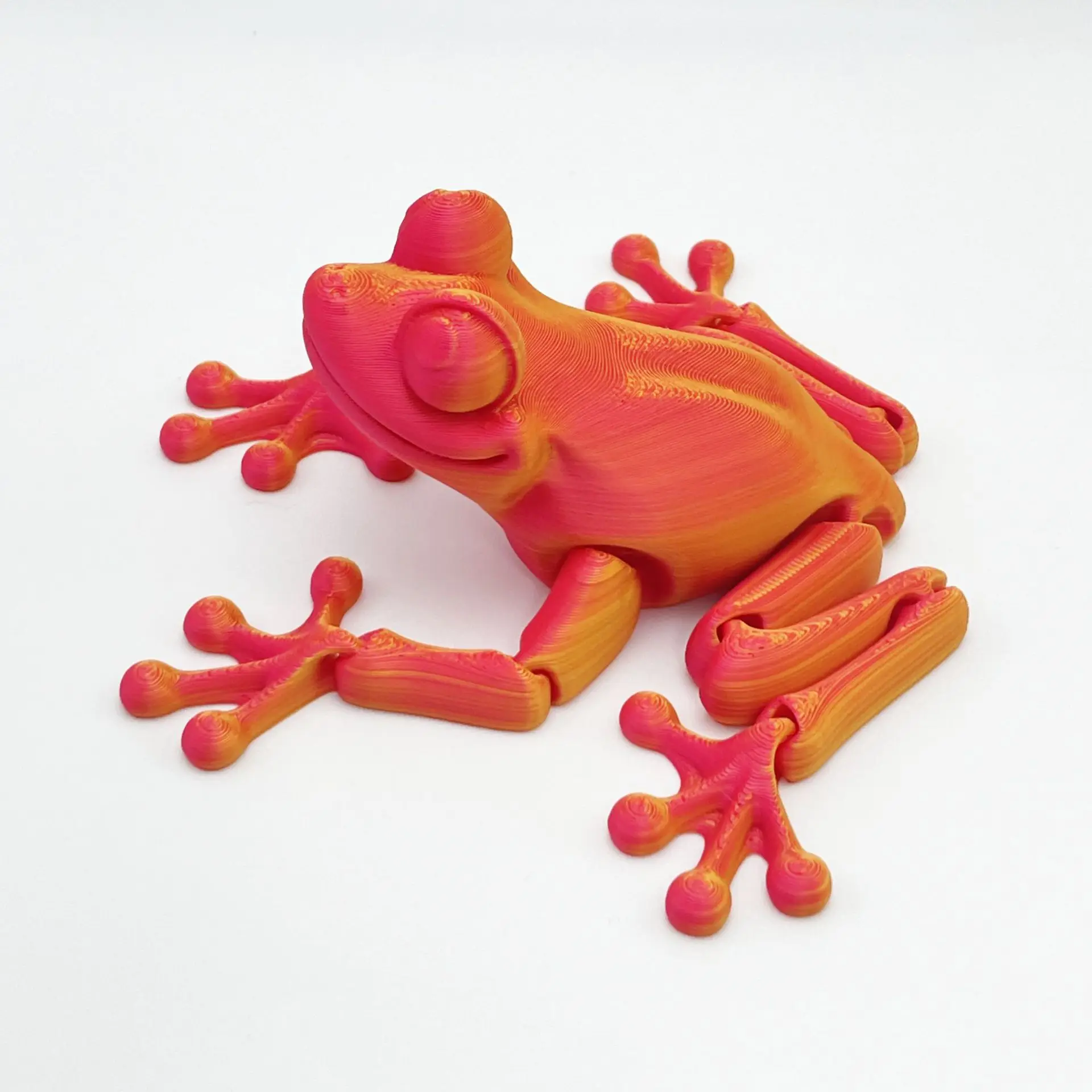 3D Printed Frog Joints Movable Creative Model Collection Toy Ornaments Hand-figure Animation Ornaments Deco Crafts Miniatures