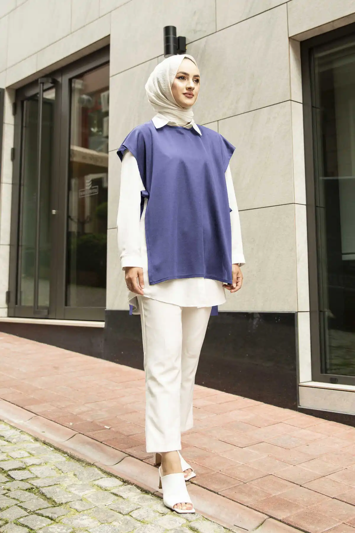 Parachute Tunik MD-Indigo Winter Autumn 2021 Muslim Women Hijab headscarf Islamic Turkey