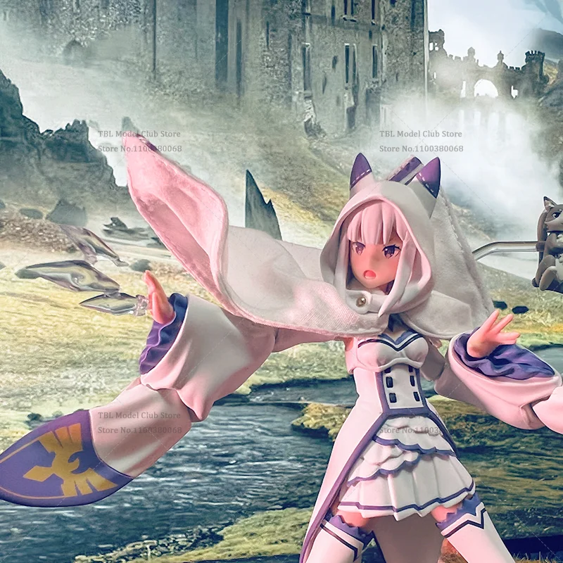 1/12 مقياس الملابس النسائية كيب إعادة الحياة بدء من صفر إميليا قزم انمي ياباني ل فيجما 6 بوصة عمل الشكل الجندي #3