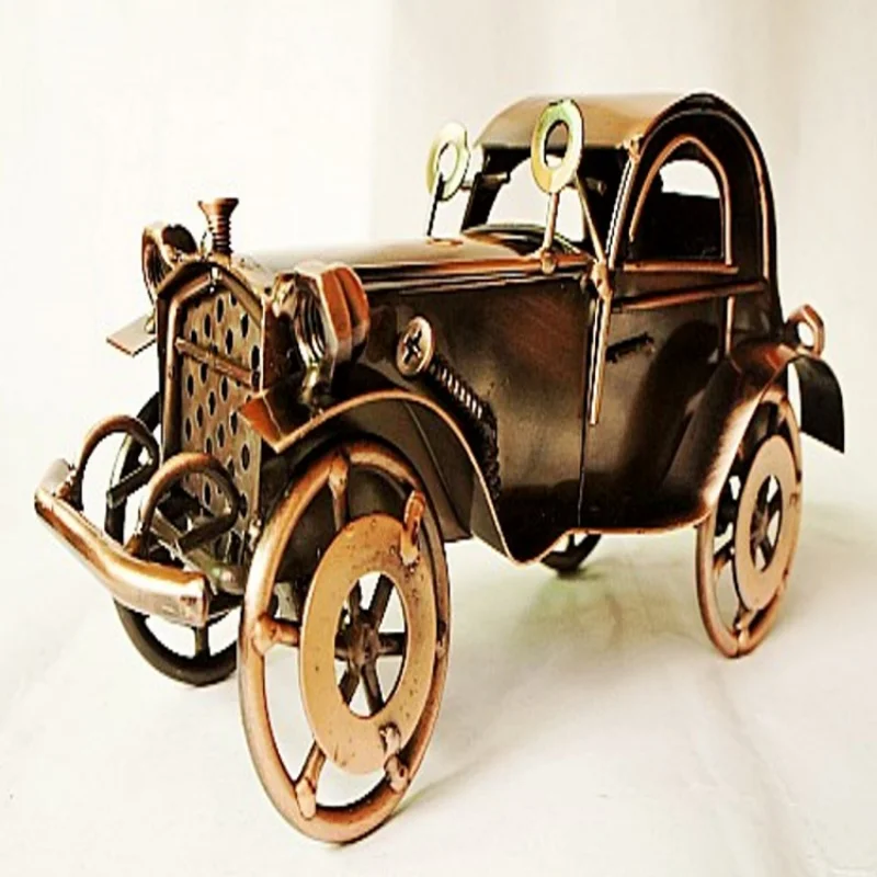 Retro vintage car model , Home decoration living room cafe bar ornaments, Send boyfriend birth gift