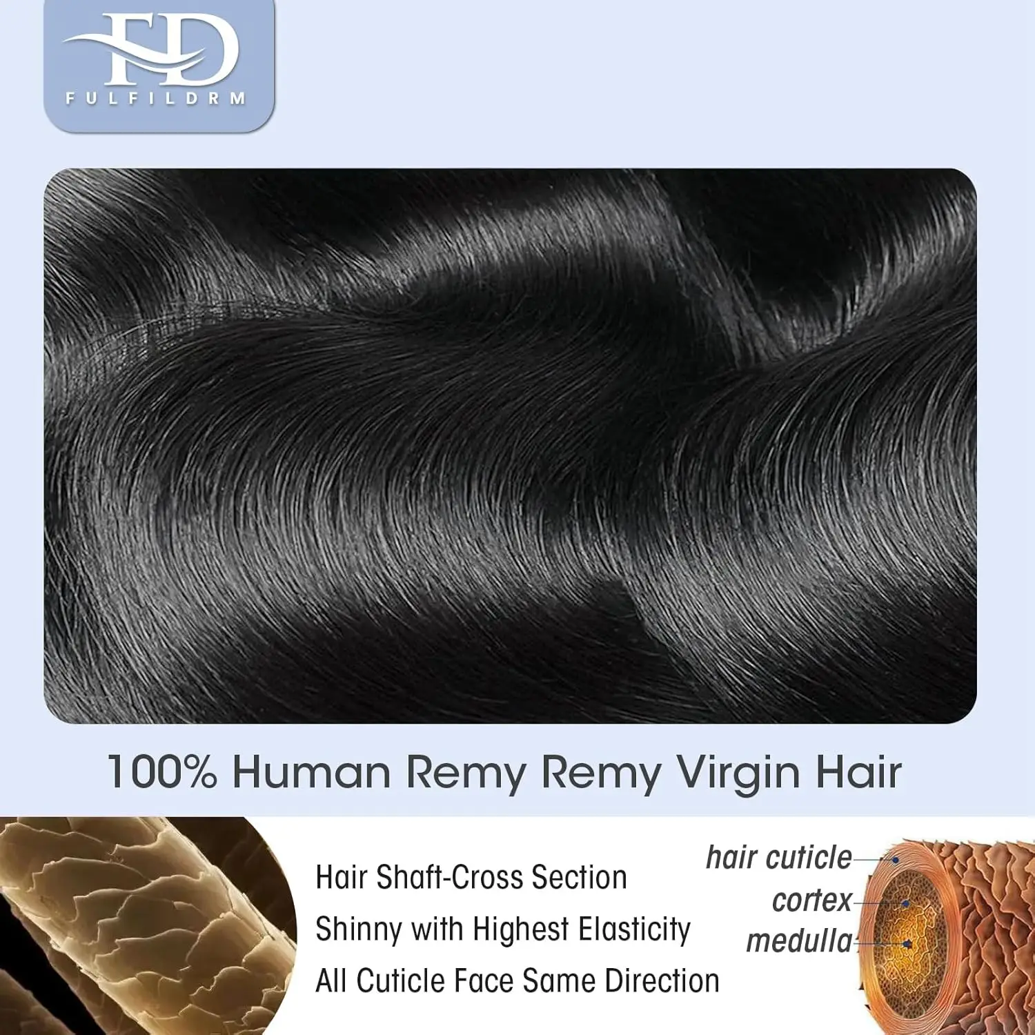 Human Hair Bundles Body Wave Bundles Human Hair 18 20 22 Inch 10A Grade 100% Unprocessed Brazilian Virgin Hair