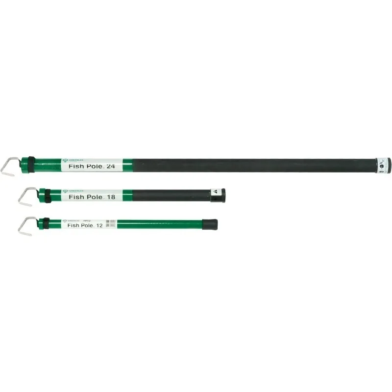 

Greenlee FP18 18-футовая складная удочка для толкания и вытягивания рыбы с ремешком на липучке