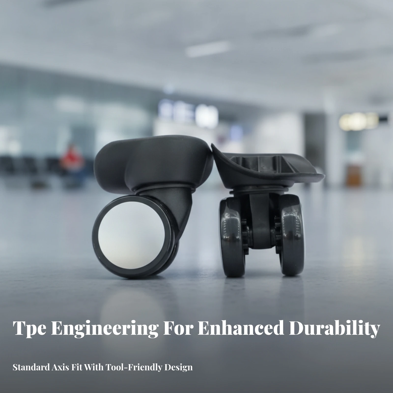 Suitcase Wheel Replacement Wear-Resistant Luggage Replacement Wheels Caster Wheels Long-Lasting Hardware Stable for Travelers