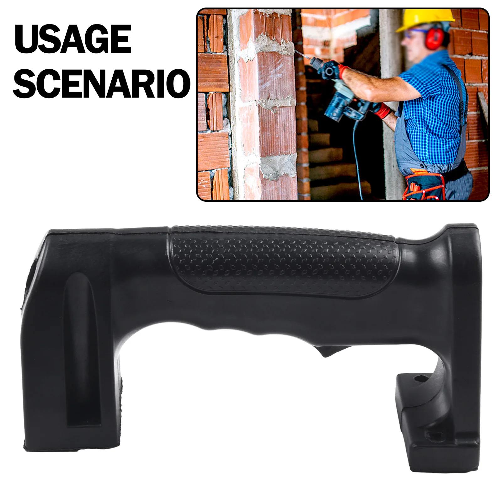 Black Electric Demolition Hammer Spare Part Plastic Handle For 65A Speed Hammer Drill Electric Screwdriver