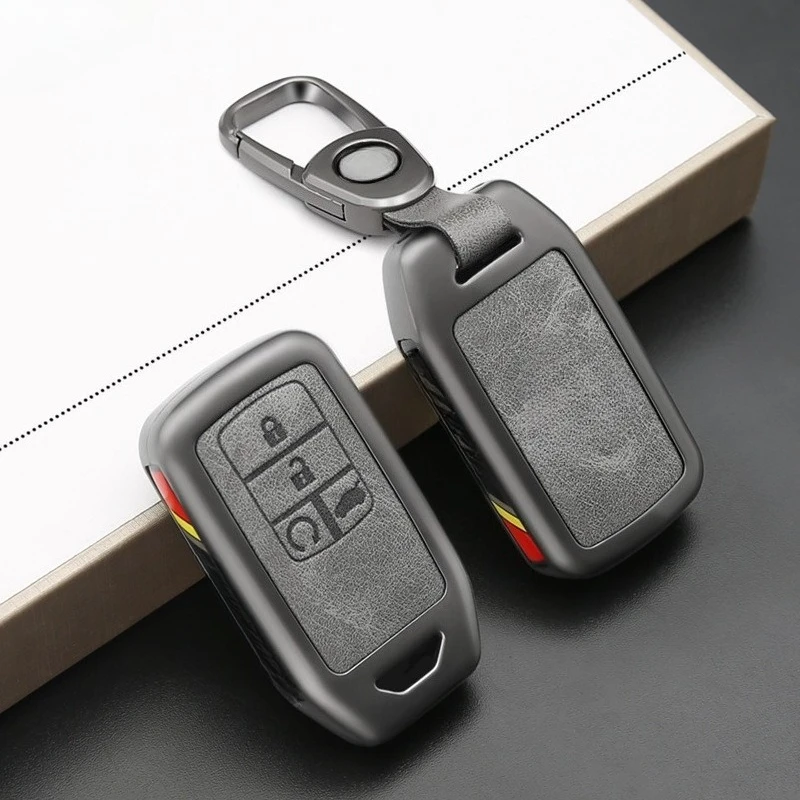 Zinc Alloy Key Cover Case for Honda Civic 10th Gen/Accord/UR-V/Inspire/XR-V/Breeze/CR-V/Lingpai/Vezel - Protective Key Fob Shell 4
