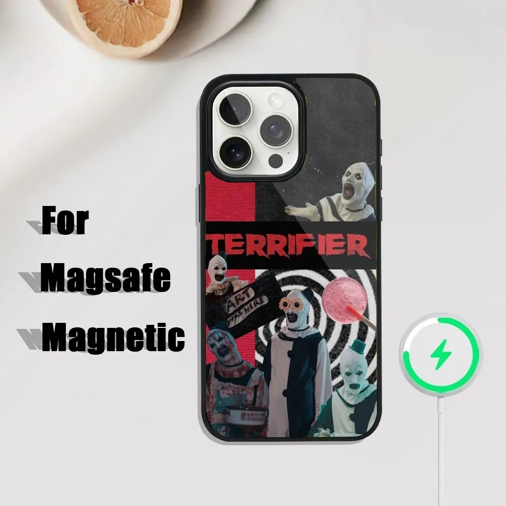 T-Terrifier Art the Clown Phone Case For iPhone 16,15,14,13,12,11,Plus,Pro,Max Mini Magsafe Magnetic Wireless Charging