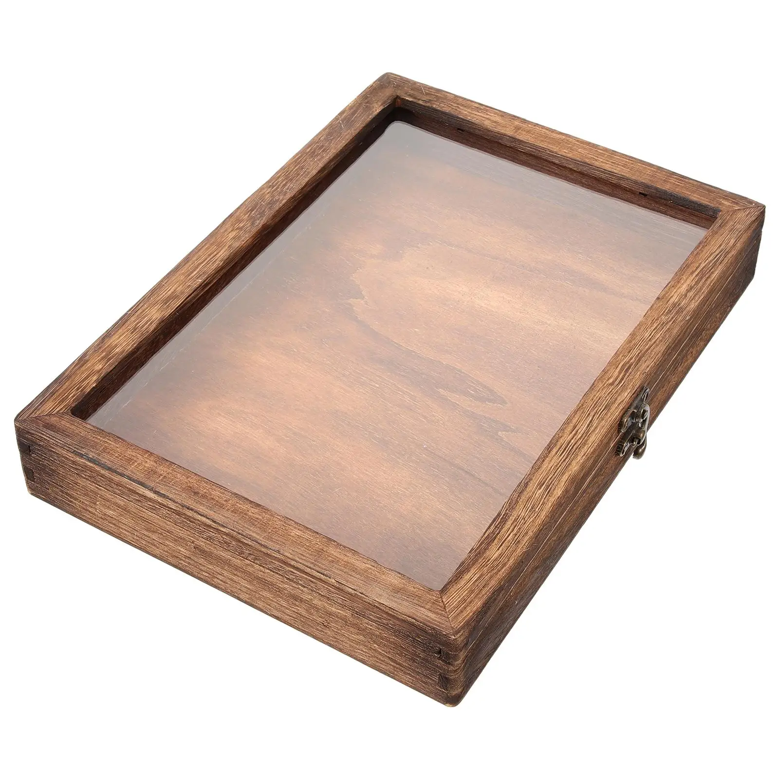 

Insect Display 32x23x4.5cm Retro Wood Storage Acrylic Butterfly Dried Flower Specimen Holder Specimen Case Holder