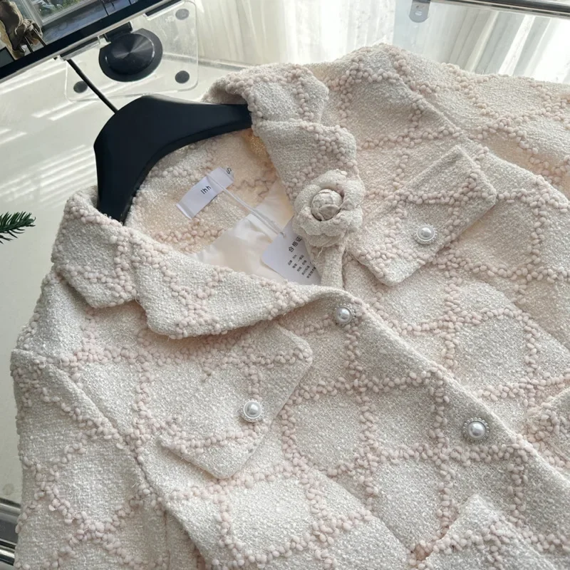 Damesoutfits Mode Jas Jas + Korte Rok Past Conjuntos Femininos Elegantes 2025 Nieuw in bijpassende sets Tweed 2-delige sets