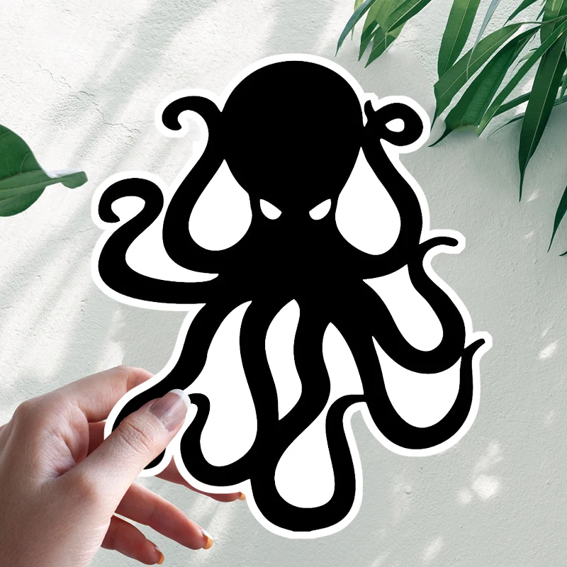 

Octopus Kraken Interesting Car Stickers Motorcycle Vinyl Decal Waterproof Windshield Auto Accessories #S90289