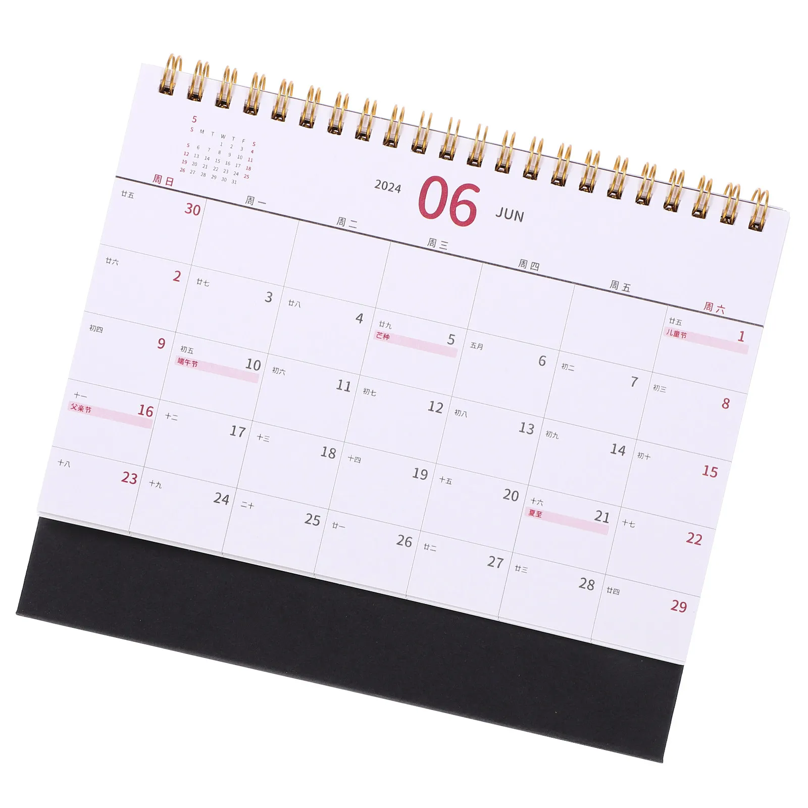 

Fashionable 2024 Desk Calendar Simple Style Thick Material Sturdy Holder Home Office Monthly Flip Planning Tabletop Calendar