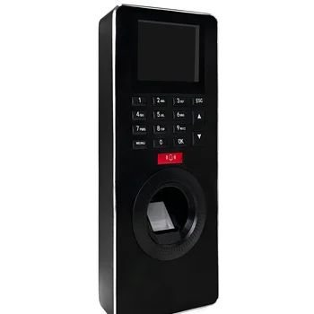2.4 inç TFT monitör FP18 parmak izi şifre kimlik kartı saat seyirci makinesi ve erişim kontrol sistemi
