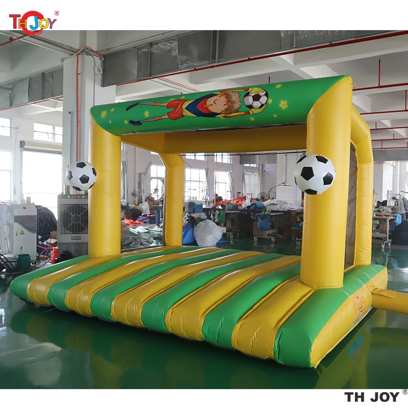 Cible de but de football gonflable 4x3m, jeu de Sport de carnaval de tir gonflable à vendre