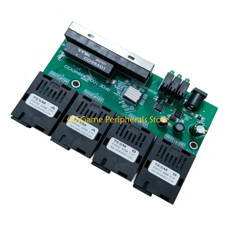 

U55B 100M Reverse POE Fast Ethernet Fiber Switcher 4F4E Output 12V Optically Media