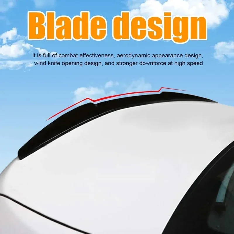 High Quality PVC Rear Spoiler Punch Integrated Paste Tail Wing Fit Haval Car Auto Modification Accessories