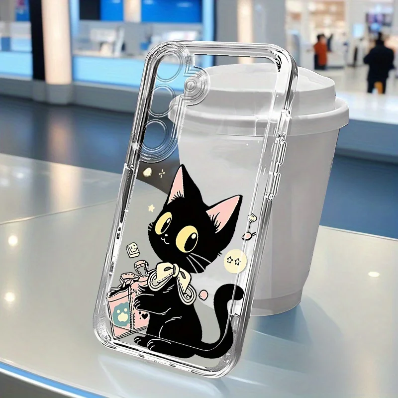 Cartoon transparent phone case suitable for Samsung for galaxy S25 S24 S23 S21 S20 FE Ultra Plus 4G 5G anti drop back cover