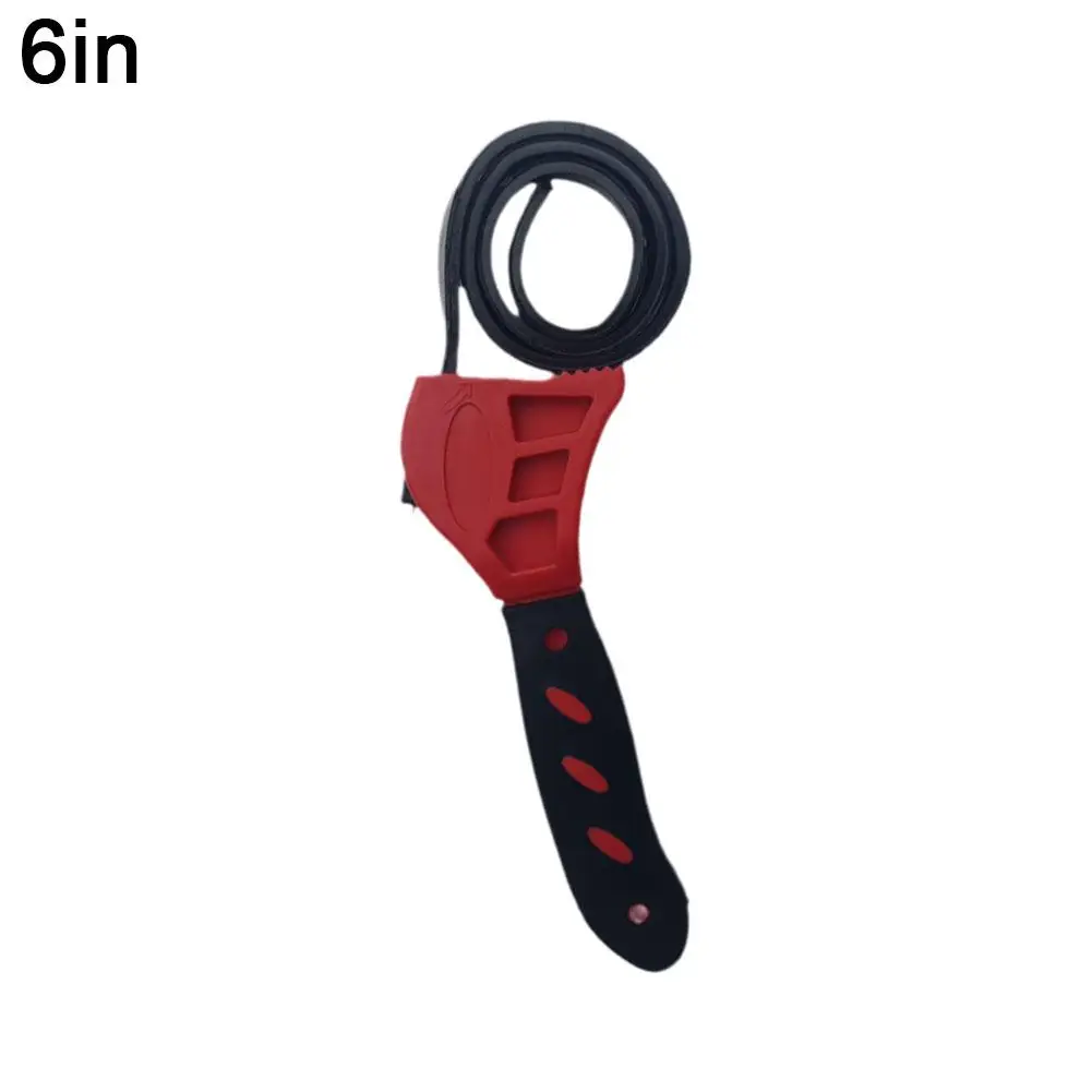 Multifunctional 6-inch Belt Wrench Oil Filter Puller Strap Spanner Chain Tools Household Cartridge Disassembly Strap Opener Tool