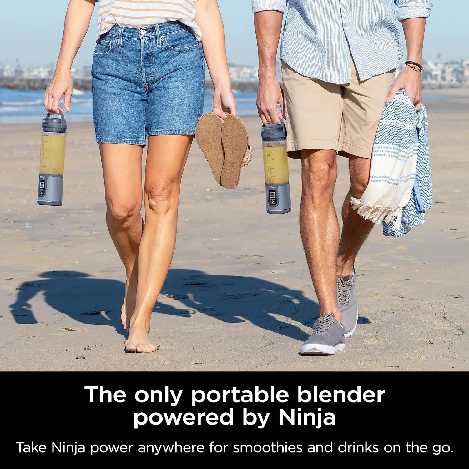 Ninja BC51NV Blast Portable Blender, Cordless, 18oz. Vessel, Personal Blender-for Shakes & Smoothies, BPA Free,