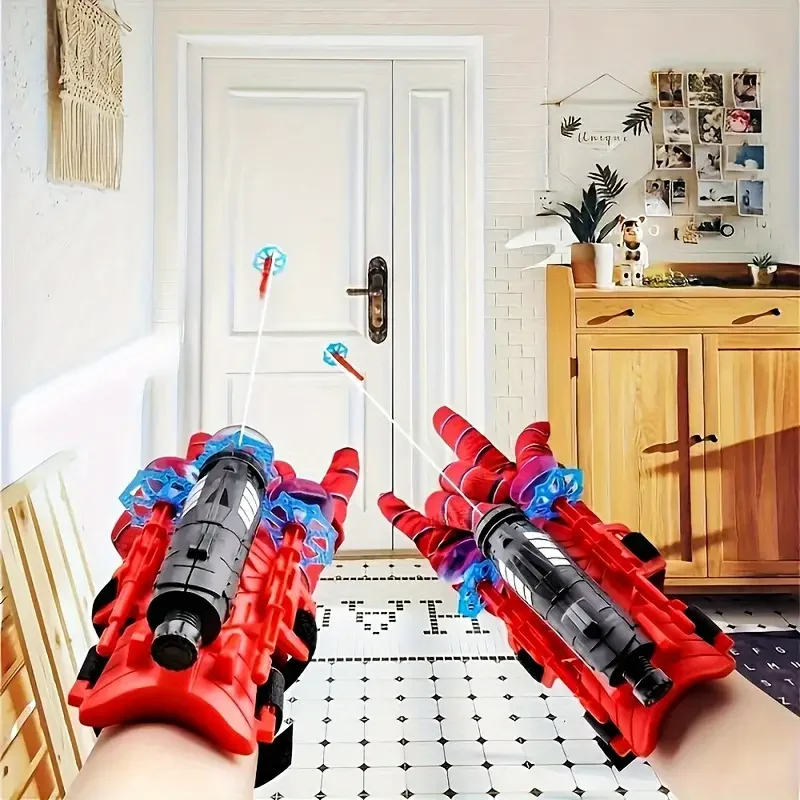 

Пусковая установка для перчаток-пауков, игрушка для стрельбы на присоске, интерактивная игрушка, подходит для игрушек на Рождество и Хэллоуин.