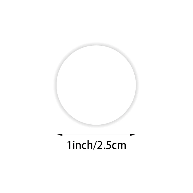 500pcs/roll Round Transparent Stickers Sealing Clear Label Decal Decoration For Candy Cookie Biscuit Dessert Bag