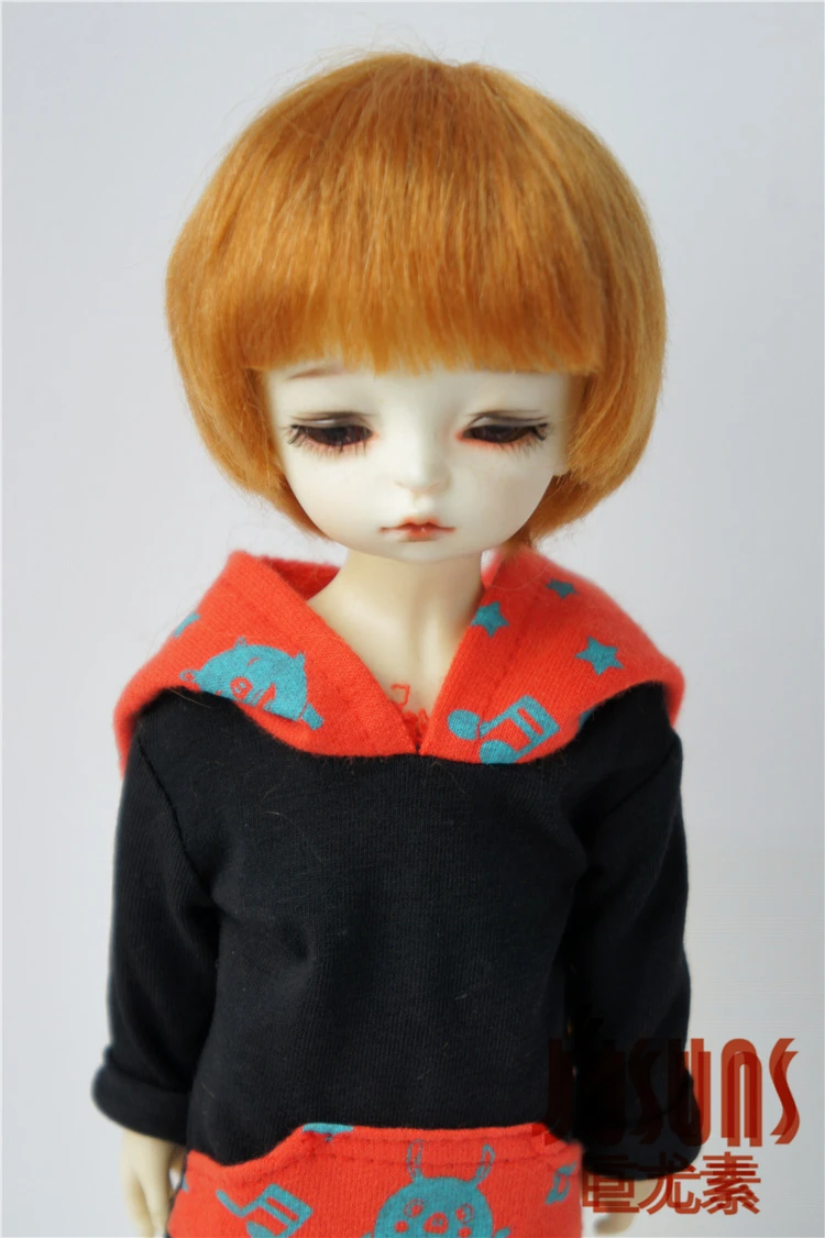 Unisex Doll wigs  JD291 6-7inch 7-8inch Short Boyish Cut  Mohair BJD Hair  1/6  1/4 YOSD MSD Doll Accessories