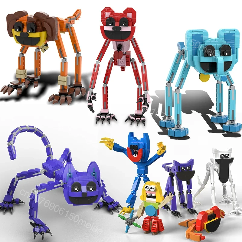 2024 New Smiling Critters Action Figure Building Blocks Set Horror Game Poppy Construction Toy For Children Birthday Gift Easter