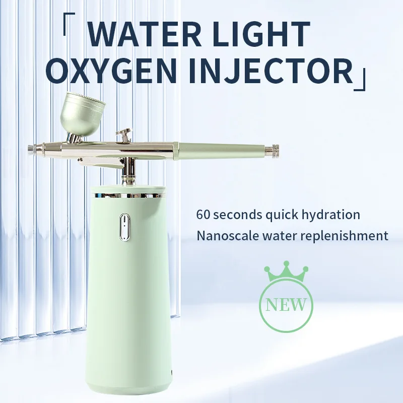 New oxygen injection and water supplement instrument introducer face steamer high-pressure handheld spray beauty instrument gift 