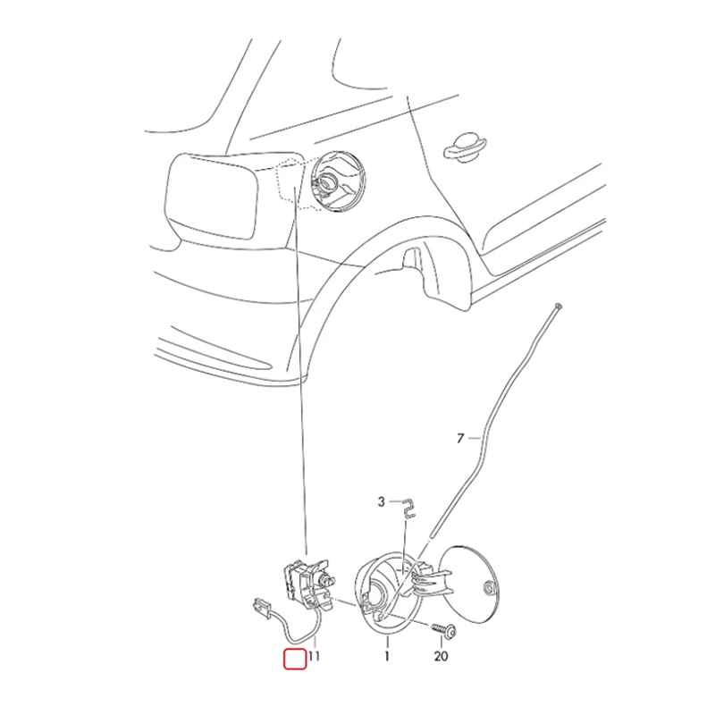 Actuador de bloqueo de maletero, bloqueo de puerta trasera del Motor 6R0810773F 6R0810773D para VW Polo MK5 2009-2021 6R0 810 773 F 6R0 810 773D