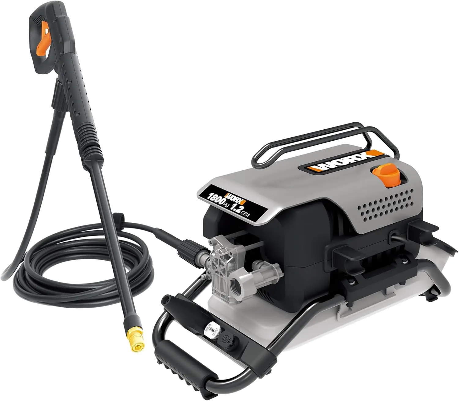 13 Amp Electric Pressure Washer for Outdoor Cleaning - 1800 PSI with 3 Nozzles