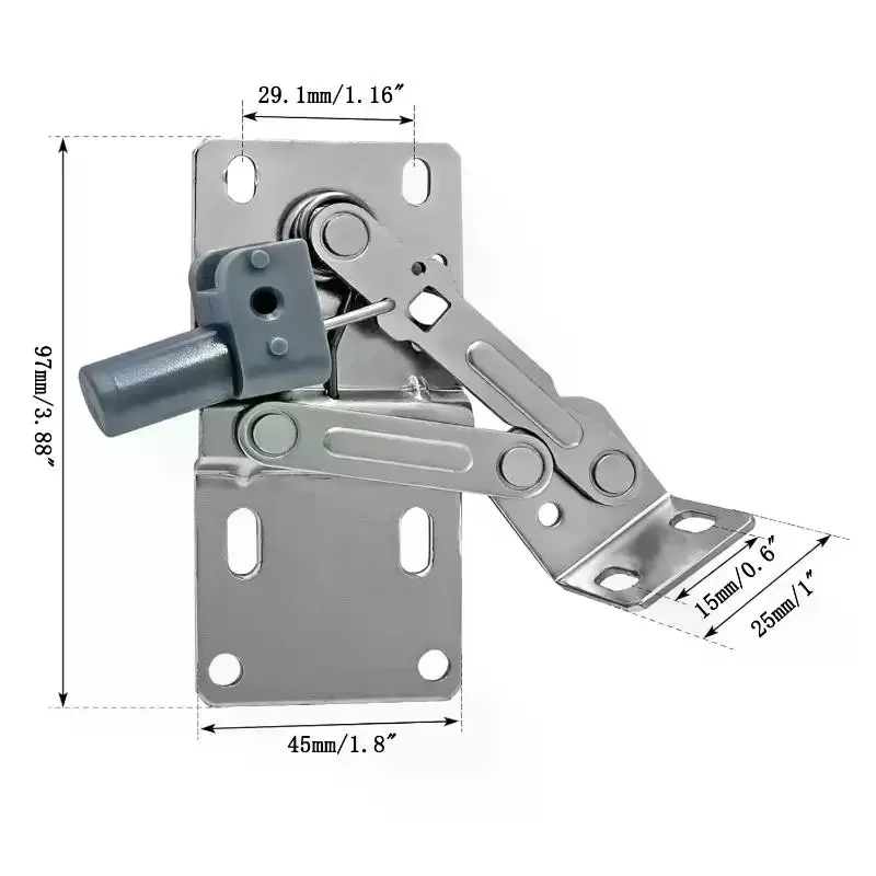 2pcs Self-Closing Kitchen Cabinet Tip-Out Trays Hinges 45 Degree Pivot for Sink Drawer Bathroom And Shoe Cabinet Organizers