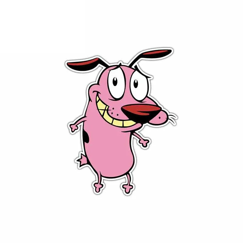 

Car Stickers Personalized Creative Stickers Children's Cute Cowardly Dog Stickers Car Decoration PVC 13*10cm