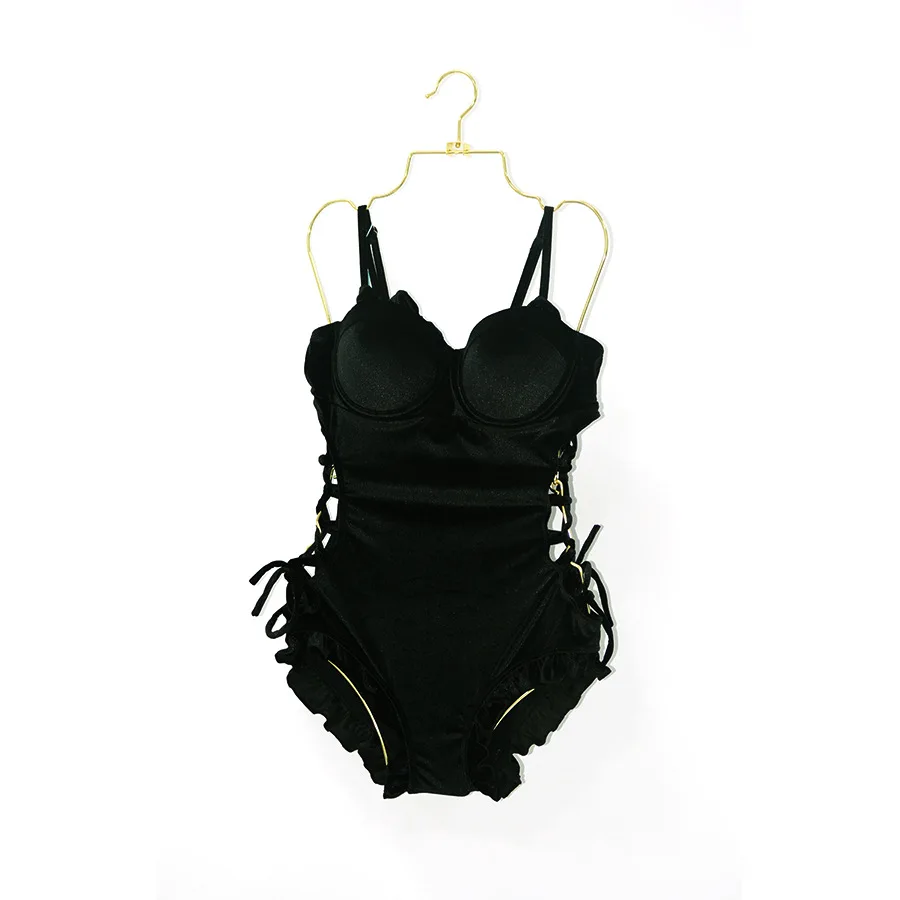 

Swimsuit Hanger 2 PACK Lingerie Hanging Rack Top Swivel Hook Foldable Design Bathing Suit Bikini Display Swimwear Storage Closet