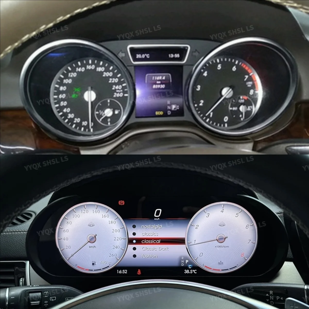 LSVirtual – cluster d'instruments CockPit pour mercedes-benz ML W166 GL X166 ML350 2012 – 2015, compteur de vitesse LCD, panneau de tableau de bord numérique