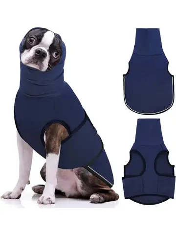Dog Anxiety Vest,Thunder Jacket for Large Dog Calming Jacket with Hoodie, Dog Anxiety Jacket,Dog Hoodies for Noise