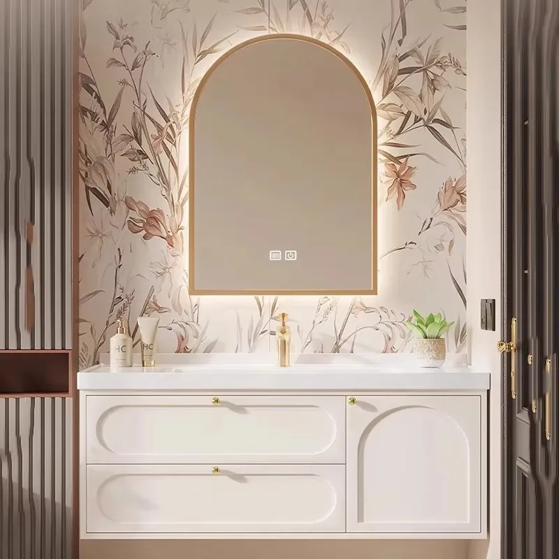 

Small Apartment Bathroom Cabinet Hand Basin Simple Combination Bathroom Cabinet Under Sink Meuble Salle De Bain Furniture