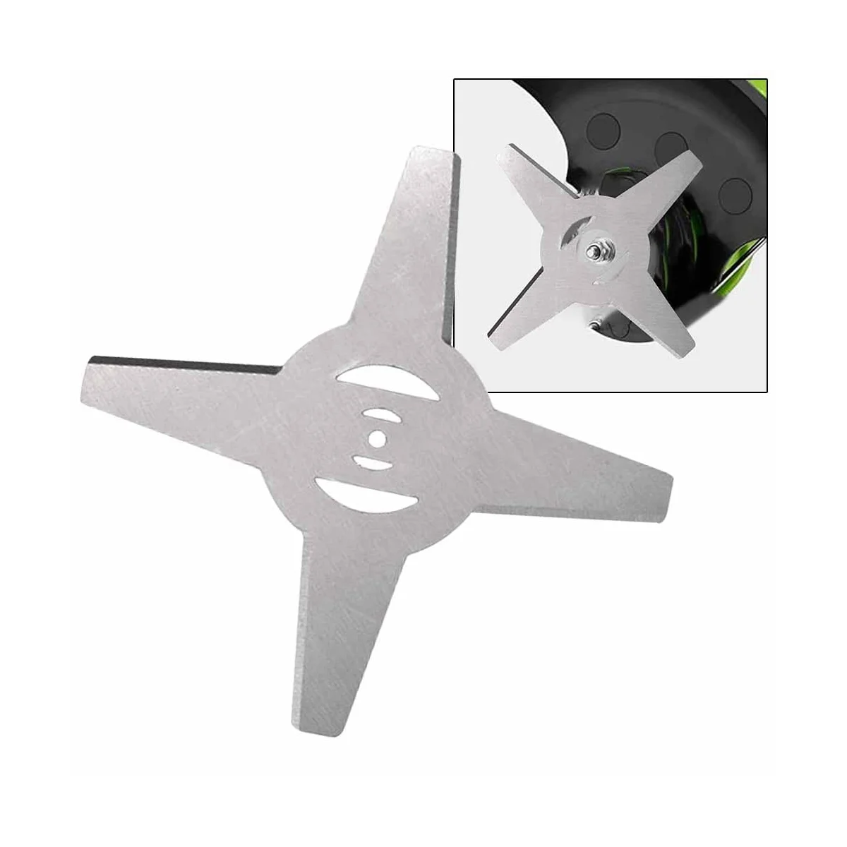 2Pcs 15CM 4-Tooth Universal Blade Electric Lithium Battery Mower Accessories Rechargeable Lawn Mower Mower Blade